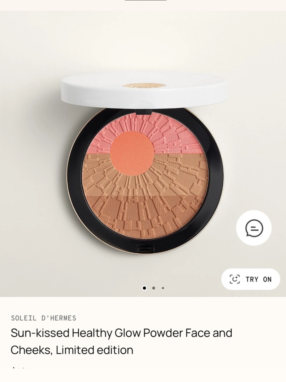Hermes Soleil D'Hermes Blush & Bronzer LIMITED EDITION